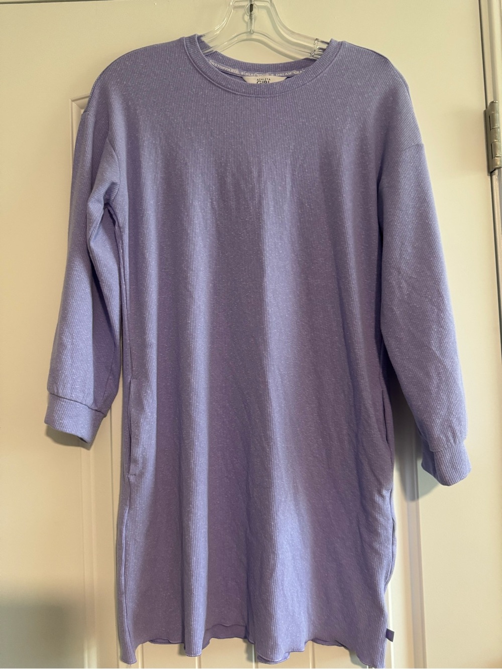 Athleta Lavender Long Sleeve Crewneck Tunic